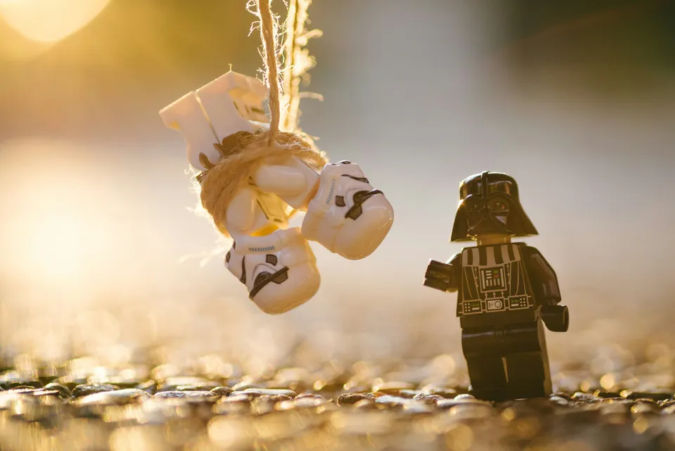 Darth giving his performance review